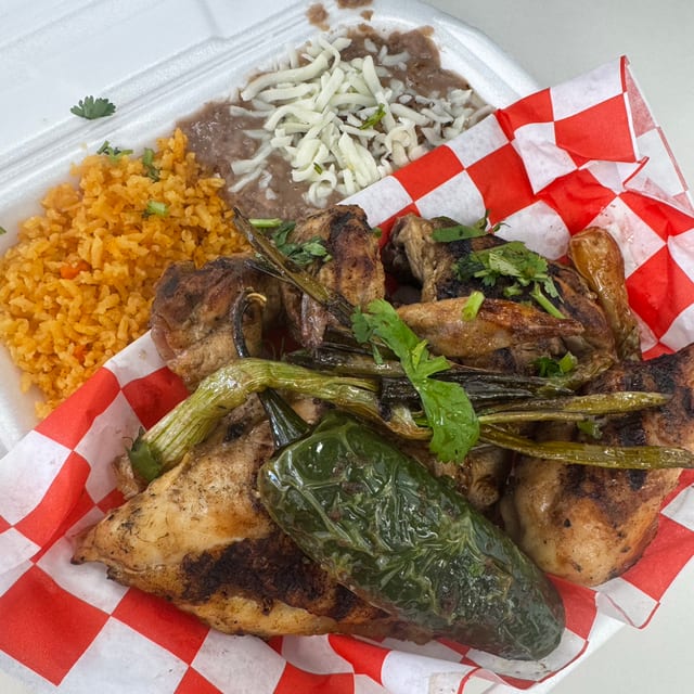 1/2 Chicken (Pollo al Carbon).
